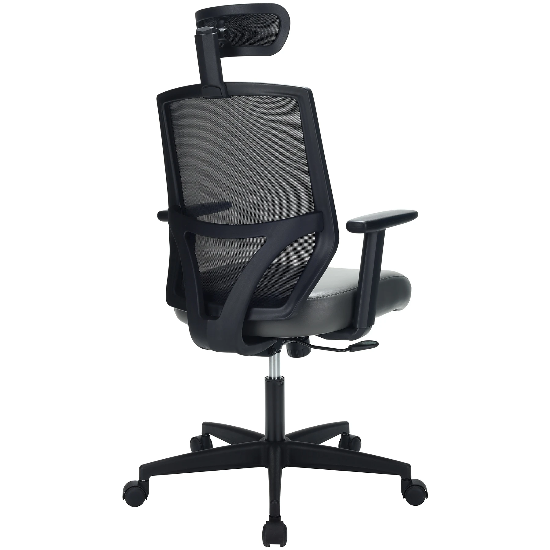 Impact Mesh Office Chair With Pocket Sprung Leather Seat 16 Impact Mesh Office Chair With Pocket Sprung Leather Seat - Image 16