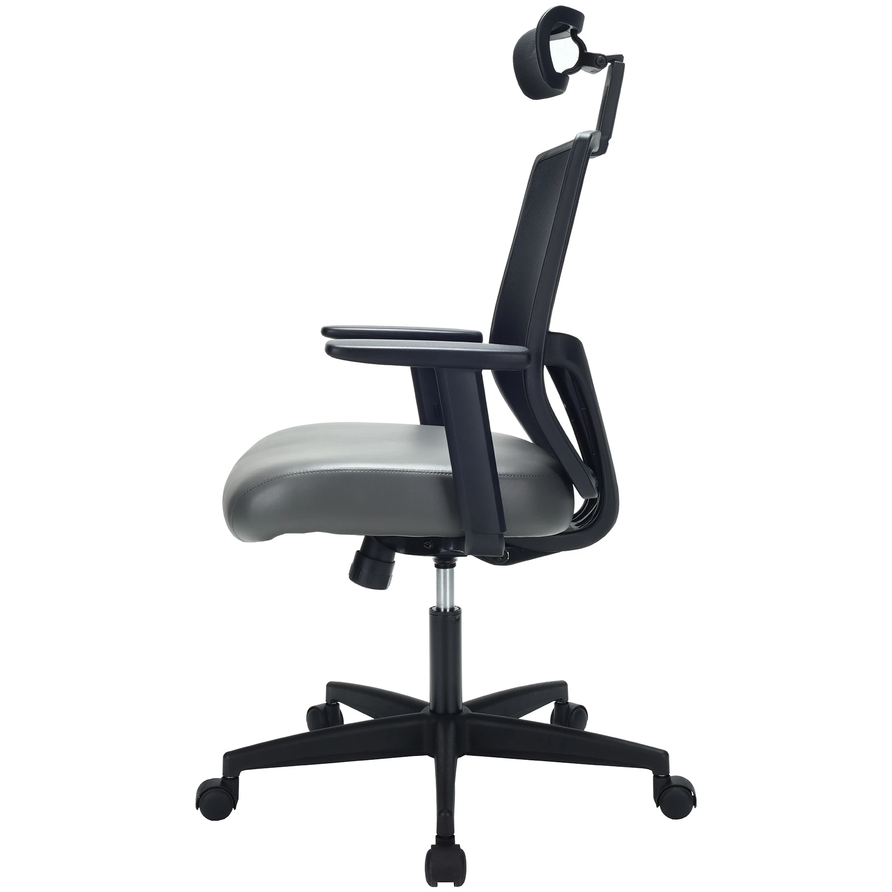 Impact Mesh Office Chair With Pocket Sprung Leather Seat 11 Impact Mesh Office Chair With Pocket Sprung Leather Seat - Image 11