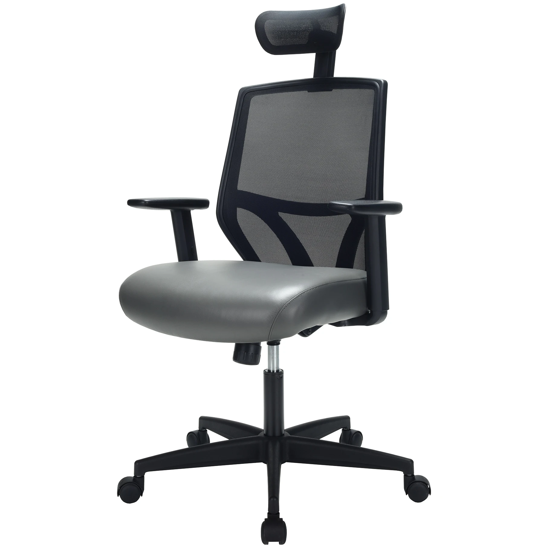 Impact Mesh Office Chair With Pocket Sprung Leather Seat 14 Impact Mesh Office Chair With Pocket Sprung Leather Seat - Image 14