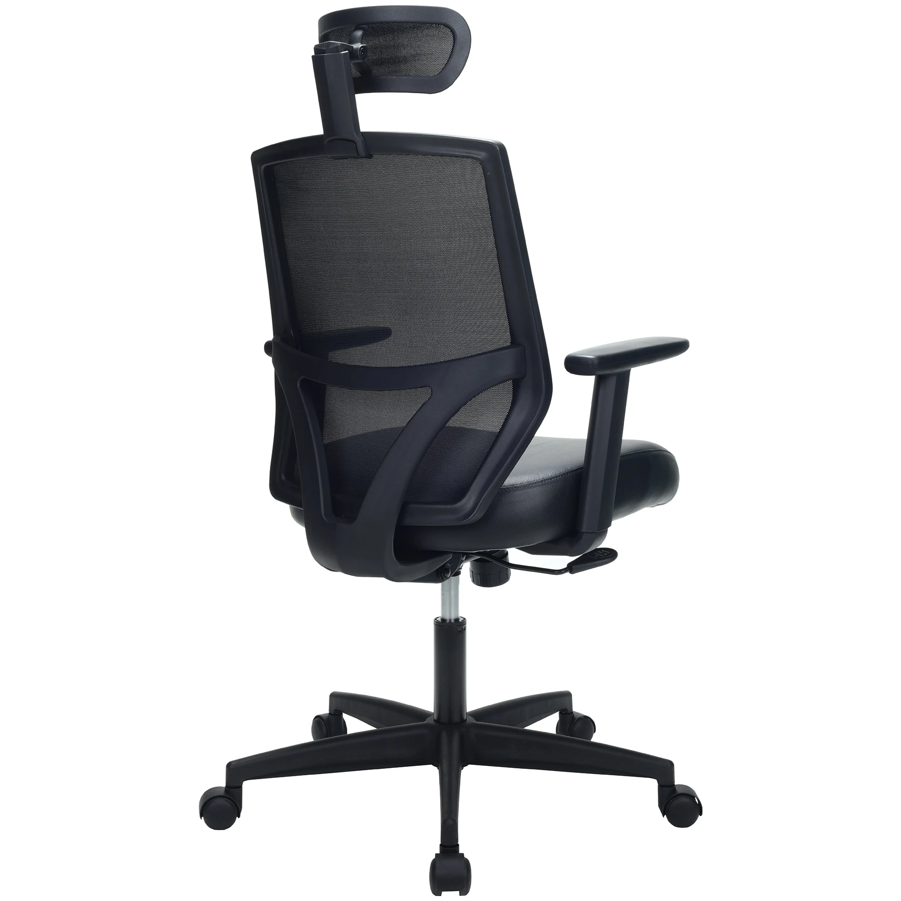 Impact Mesh Office Chair With Pocket Sprung Leather Seat 10 Impact Mesh Office Chair With Pocket Sprung Leather Seat - Image 10