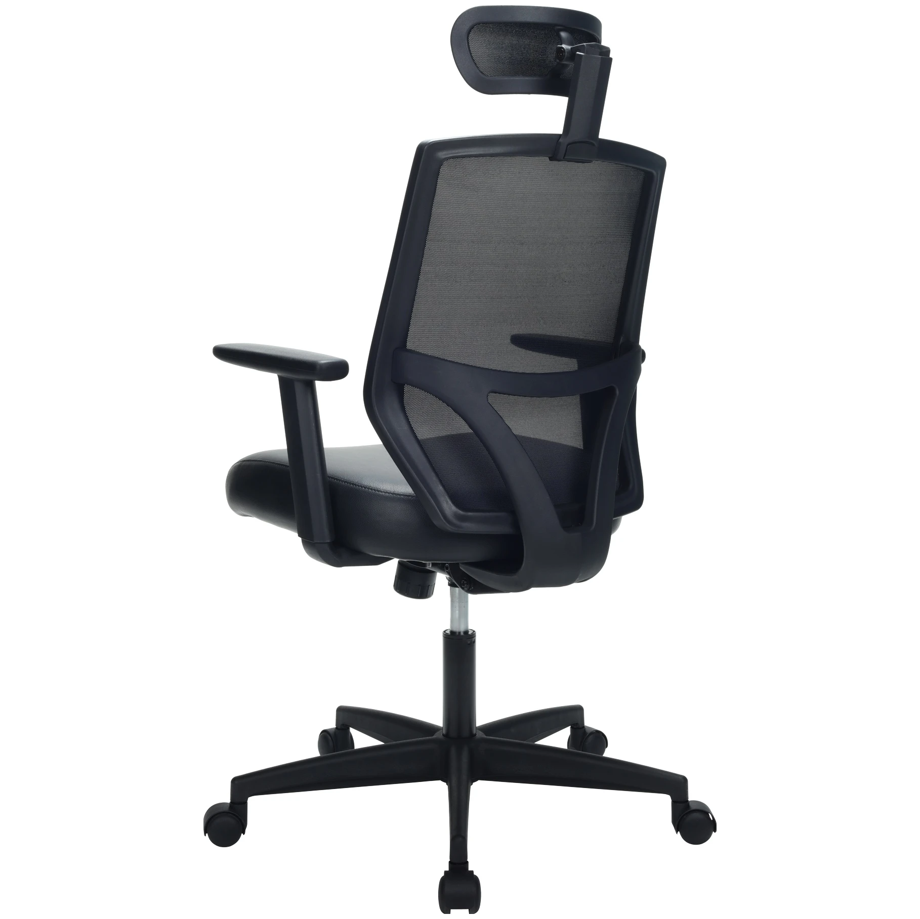 Impact Mesh Office Chair With Pocket Sprung Leather Seat 20 Impact Mesh Office Chair With Pocket Sprung Leather Seat - Image 20