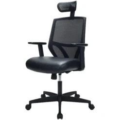 Impact Mesh Office Chair With Pocket Sprung Leather Seat 31 Impact Mesh Office Chair With Pocket Sprung Leather Seat -Office Chair Sales 085142