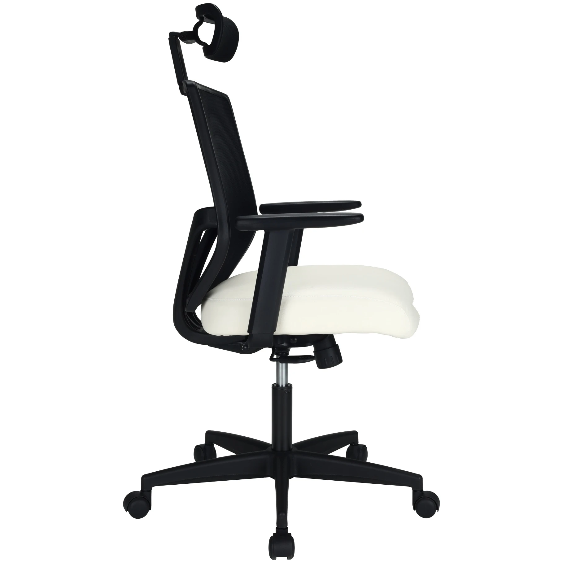 Impact Mesh Office Chair With Pocket Sprung Leather Seat 8 Impact Mesh Office Chair With Pocket Sprung Leather Seat - Image 8