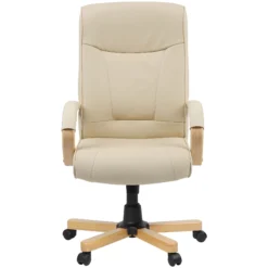 Farnham Executive Cream Leather Manager Chair -Office Chair Sales 085514