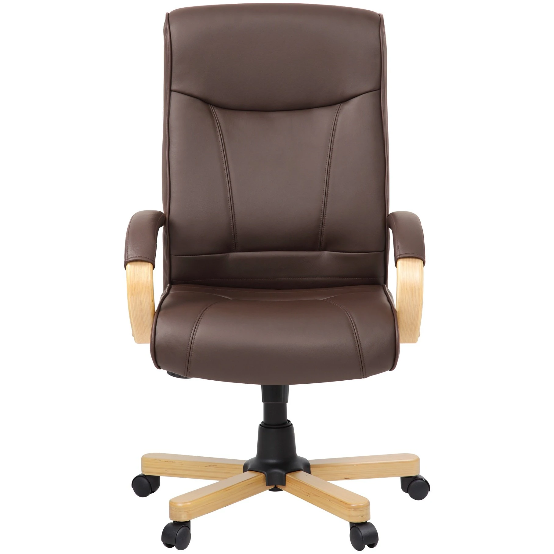 Farnham Executive Brown Leather Manager Chair 3 Farnham Executive Brown Leather Manager Chair - Image 3