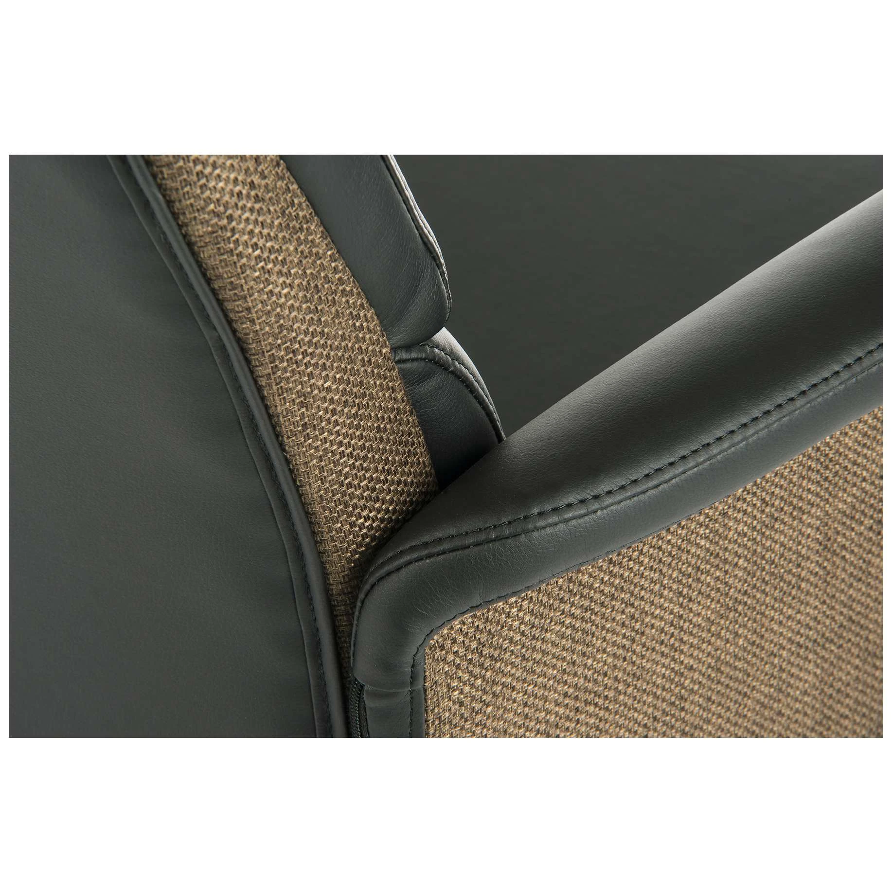 Elegance High Back Leather Look Executive Chair Black 4 Elegance High Back Leather Look Executive Chair Black - Image 4