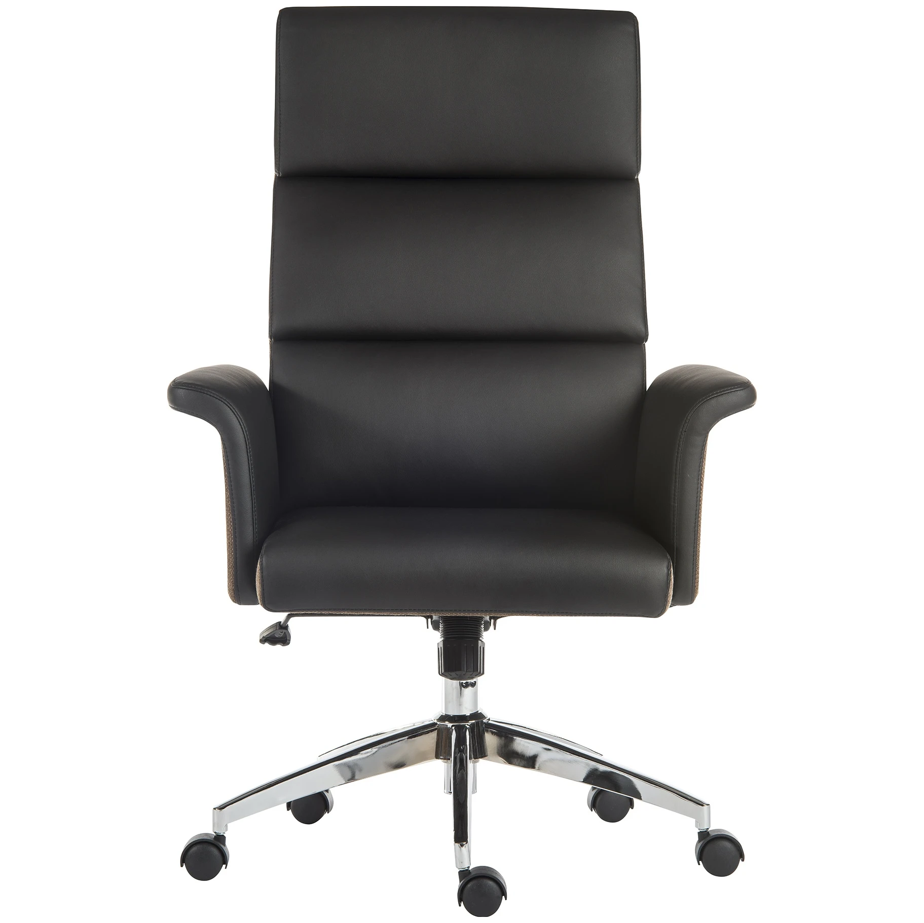Elegance High Back Leather Look Executive Chair Black 2 Elegance High Back Leather Look Executive Chair Black - Image 2