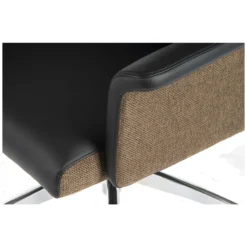 Elegance High Back Leather Look Executive Chair Black 6 Elegance High Back Leather Look Executive Chair Black -Office Chair Sales 085857