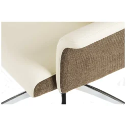 Elegance High Back Leather Look Executive Chair Cream -Office Chair Sales 085858