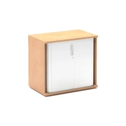 NEXT DAY Solar Essential Desk High Tambour Cupboards