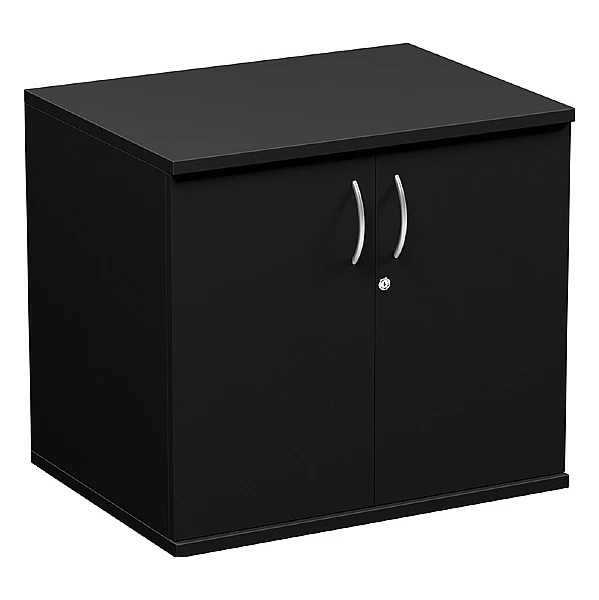 NEXT DAY Eclipse Essential Black Desk High Cupboards 1 NEXT DAY Eclipse Essential Black Desk High Cupboards
