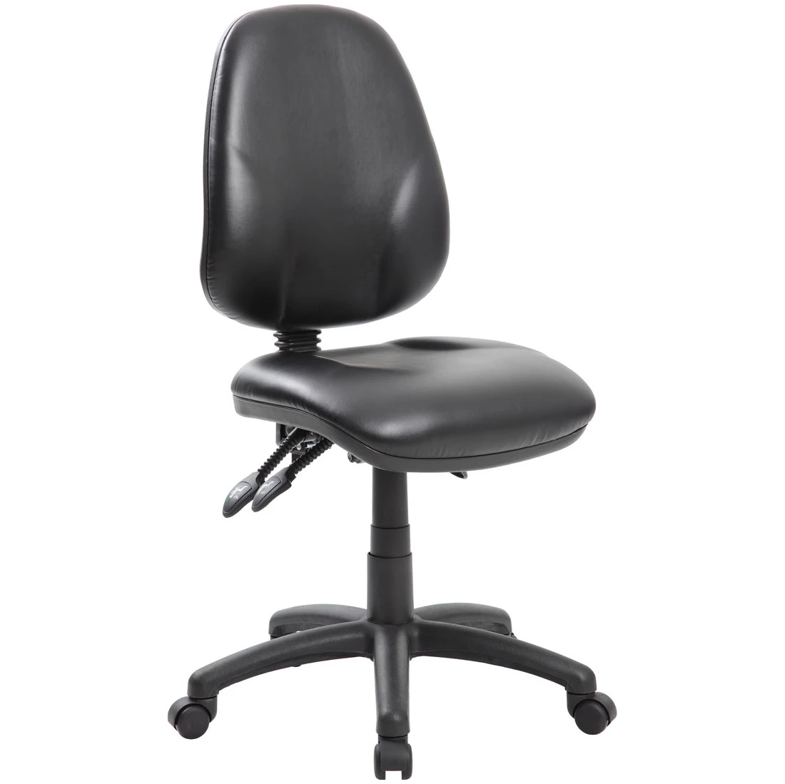 Comfort Ergo 3-Lever Leather Operator Chairs 1 Comfort Ergo 3-Lever Leather Operator Chairs