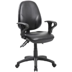 Comfort Ergo 3-Lever Leather Operator Chairs 8 Comfort Ergo 3-Lever Leather Operator Chairs -Office Chair Sales 089895