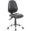 Comfort Ergo 3-Lever Leather Chrome Operator Chairs