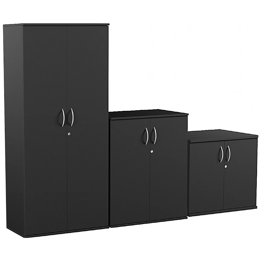 NEXT DAY Eclipse Essential Black Office Cupboards 1 NEXT DAY Eclipse Essential Black Office Cupboards
