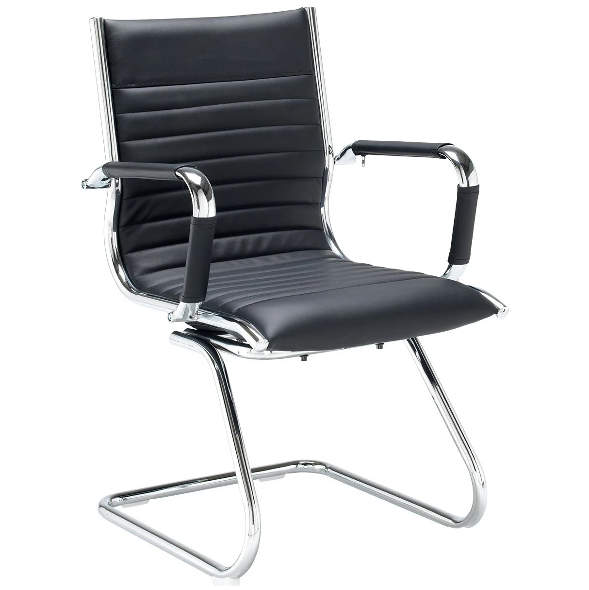 Bari Faux Leather Visitor Chair 1 Bari Faux Leather Visitor Chair
