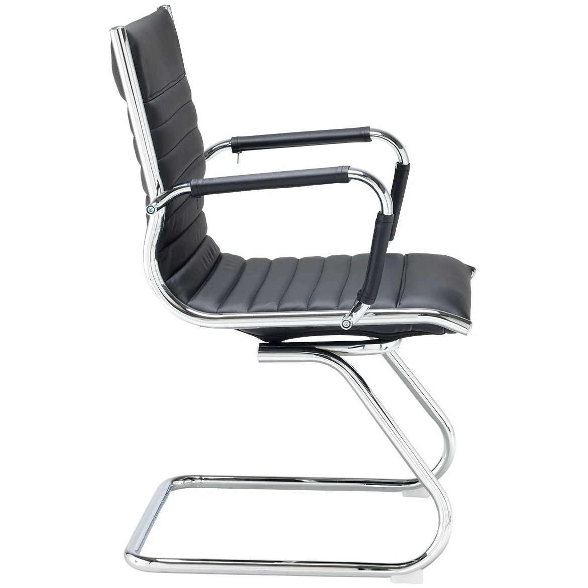 Bari Faux Leather Visitor Chair 2 Bari Faux Leather Visitor Chair - Image 2