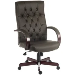Warwick Traditional Leather Faced Manager Chair -Office Chair Sales 096450