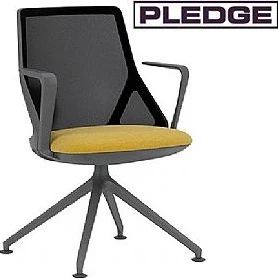 Pledge Cicero Medium Back Black Conference Chair 2 Pledge Cicero Medium Back Black Conference Chair - Image 2