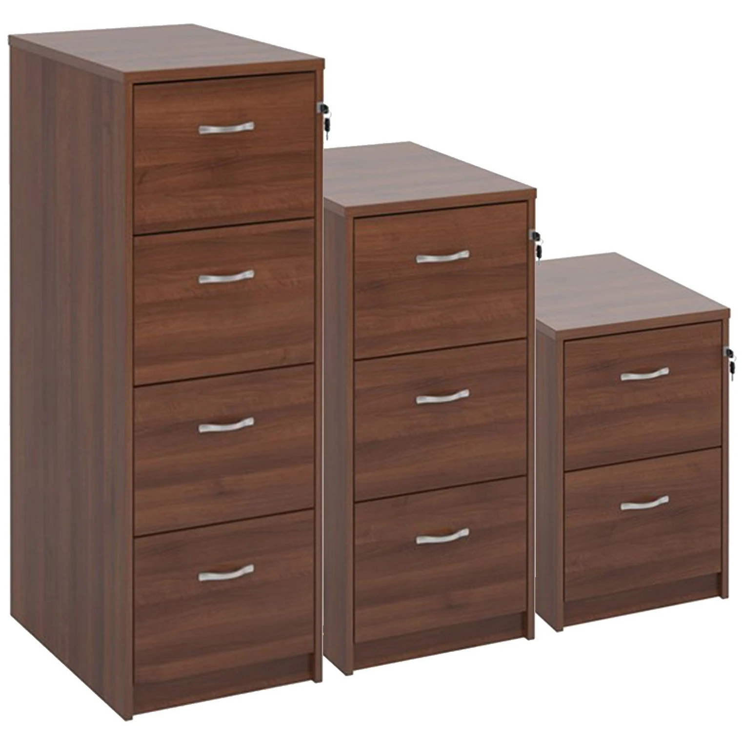 Malbec II Walnut Filing Cabinets 1 Malbec II Walnut Filing Cabinets