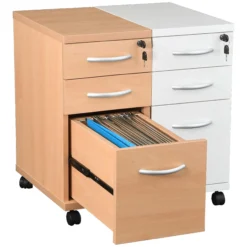 Karbon Narrow Under Desk Mobile Pedestal