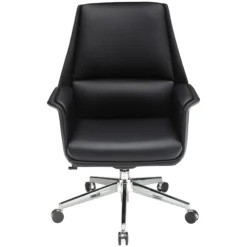 Porto Medium Back Bonded Leather Manager Chair -Office Chair Sales 100816