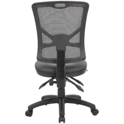 Comfort Ergo 3-Lever Mesh And Leather Operator Chair -Office Chair Sales 100823