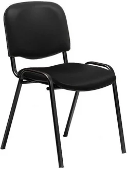 Swift Vinyl Conference Chair Black Frame (Pack Of 4 Chairs) -Office Chair Sales 101731