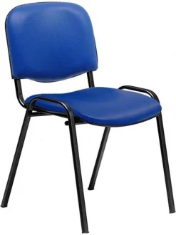 Swift Vinyl Conference Chair Black Frame (Pack Of 4 Chairs)