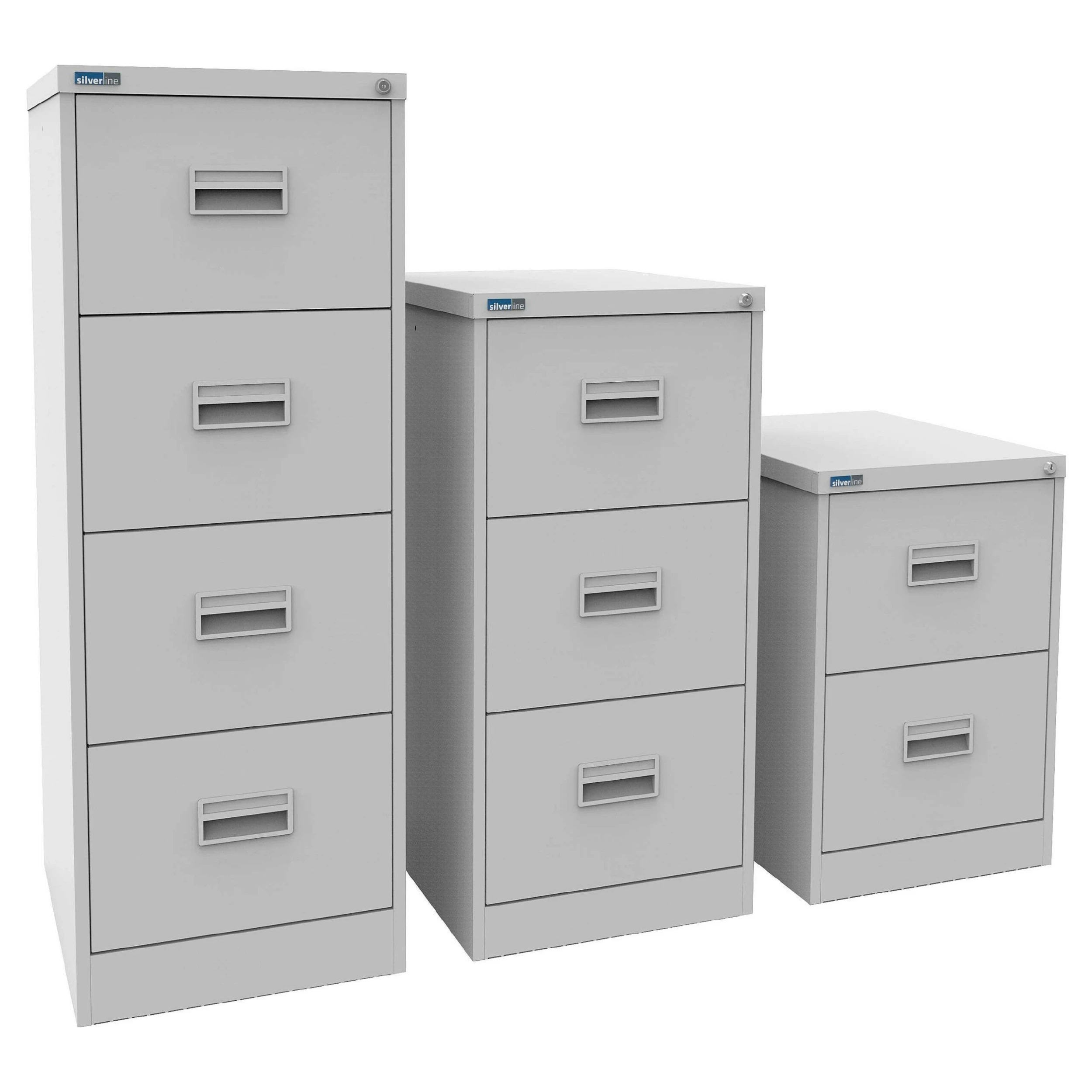 Silverline Midi Filing Cabinets 1 Silverline Midi Filing Cabinets
