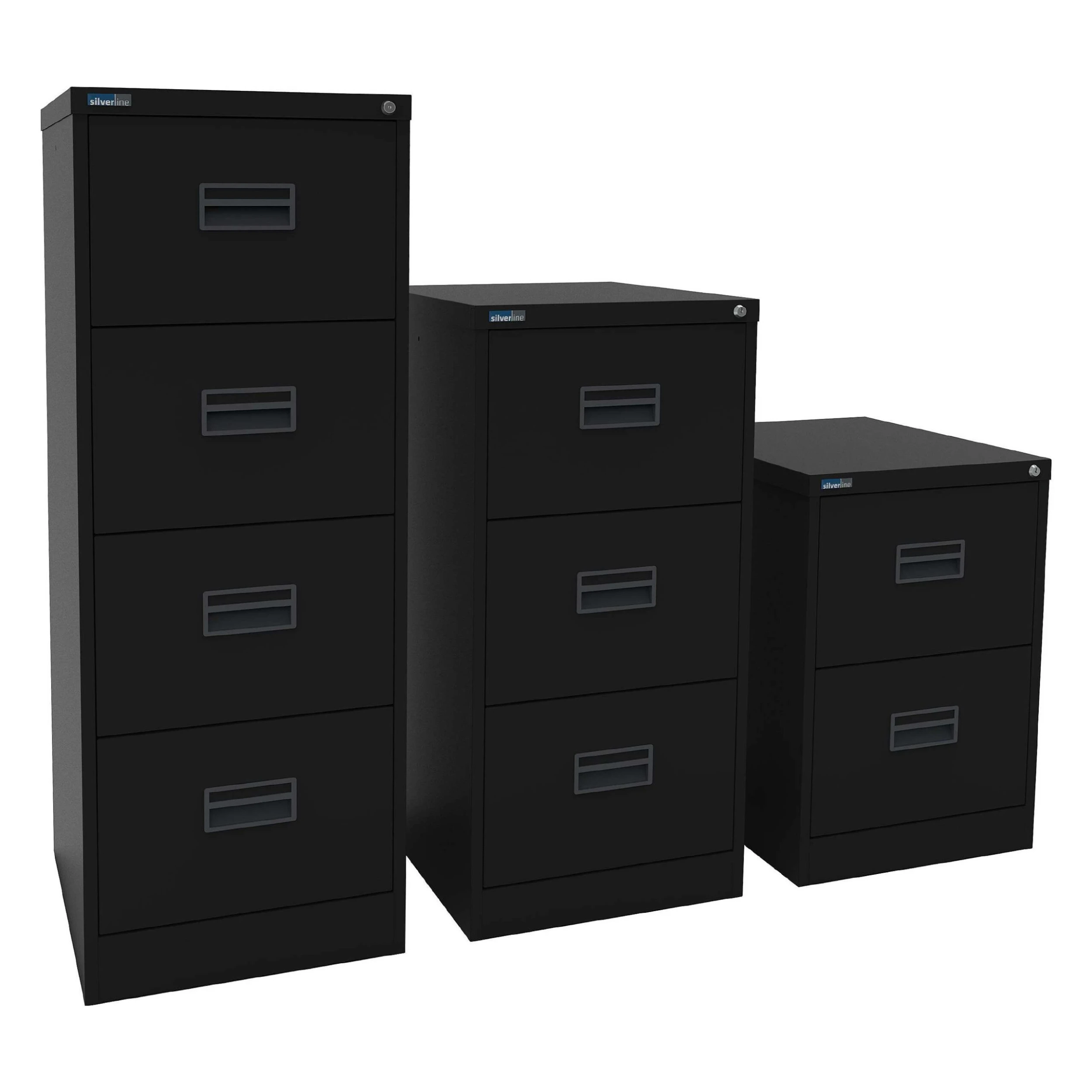 Silverline Midi Filing Cabinets 2 Silverline Midi Filing Cabinets - Image 2