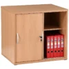 Karbon Desk High Sliding Door Cupboard