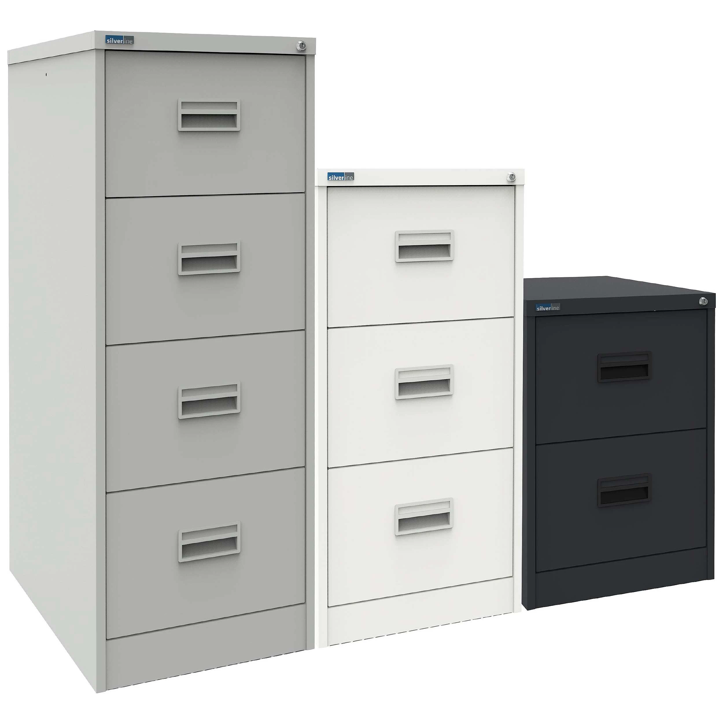 Silverline Midi Filing Cabinets 5 Silverline Midi Filing Cabinets - Image 5