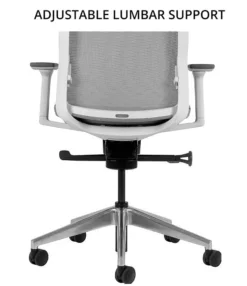 Bestuhl J1 White & Grey Mesh Task Chair -Office Chair Sales 103016