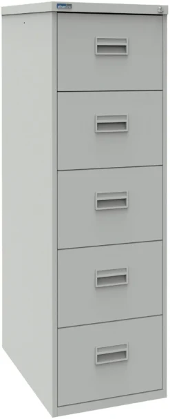 Silverline 5 Drawer Filing Cabinet