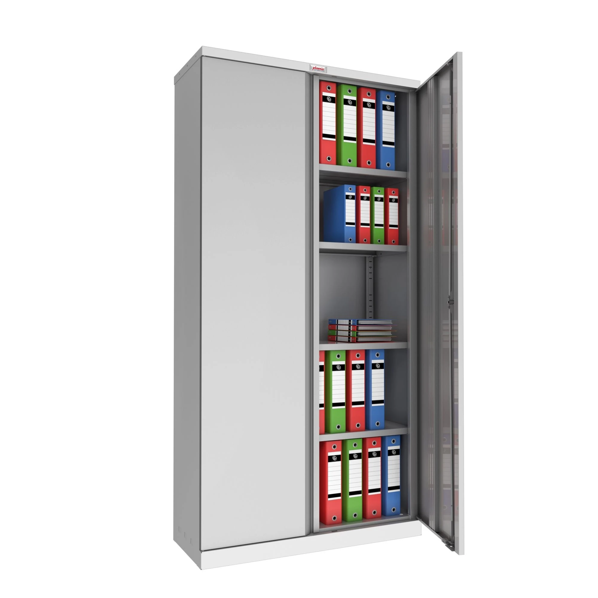 Phoenix SCL Series Steel Storage Cupboards - 2 Door 4 Shelf With Key Lock 4 Phoenix SCL Series Steel Storage Cupboards - 2 Door 4 Shelf With Key Lock - Image 4