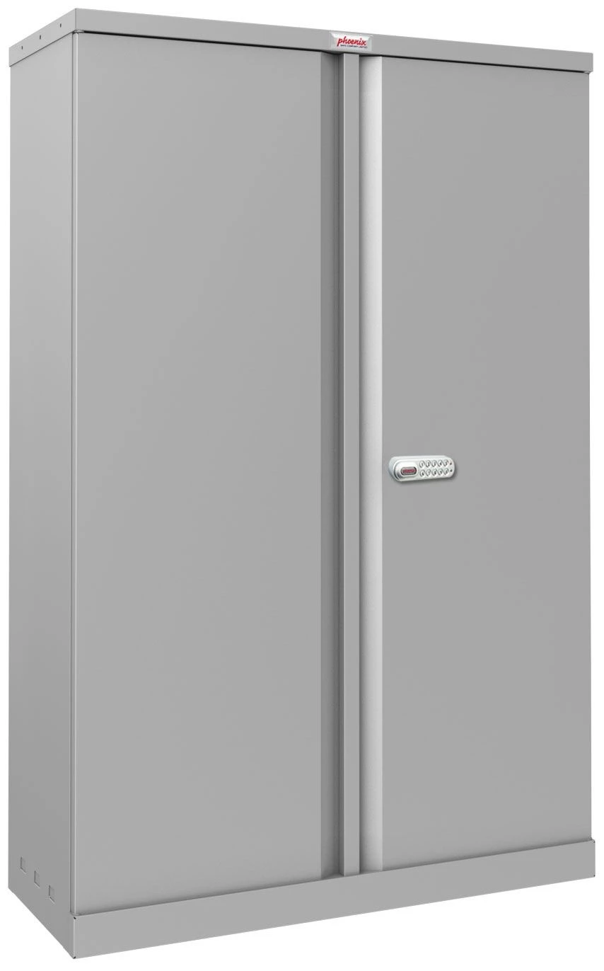Phoenix SCL Series Steel Storage Cupboards - 2 Door 3 Shelf With Electronic Lock 1 Phoenix SCL Series Steel Storage Cupboards - 2 Door 3 Shelf With Electronic Lock