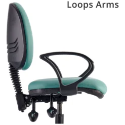 Kirby Medium Back Draughtsman Chair Lexaire Vinyl -Office Chair Sales 104750