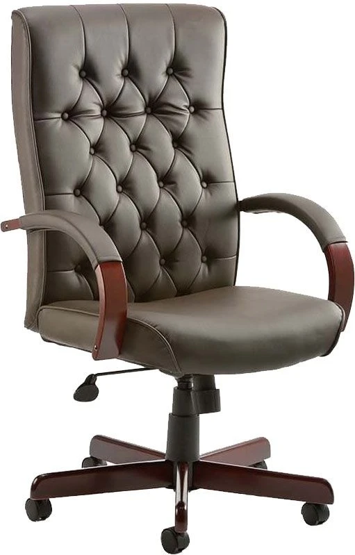 Traditional Button Back Bonded Leather Executive Chairs 1 Traditional Button Back Bonded Leather Executive Chairs
