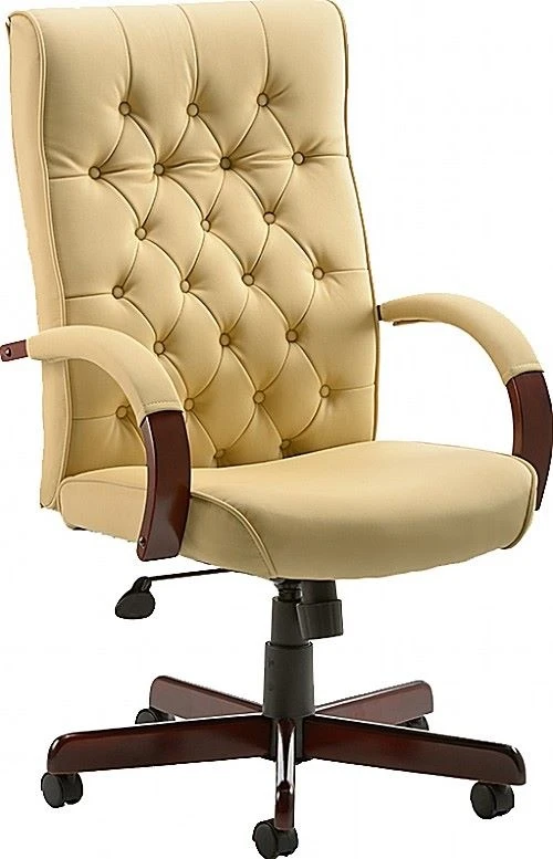 Traditional Button Back Bonded Leather Executive Chairs 3 Traditional Button Back Bonded Leather Executive Chairs - Image 3