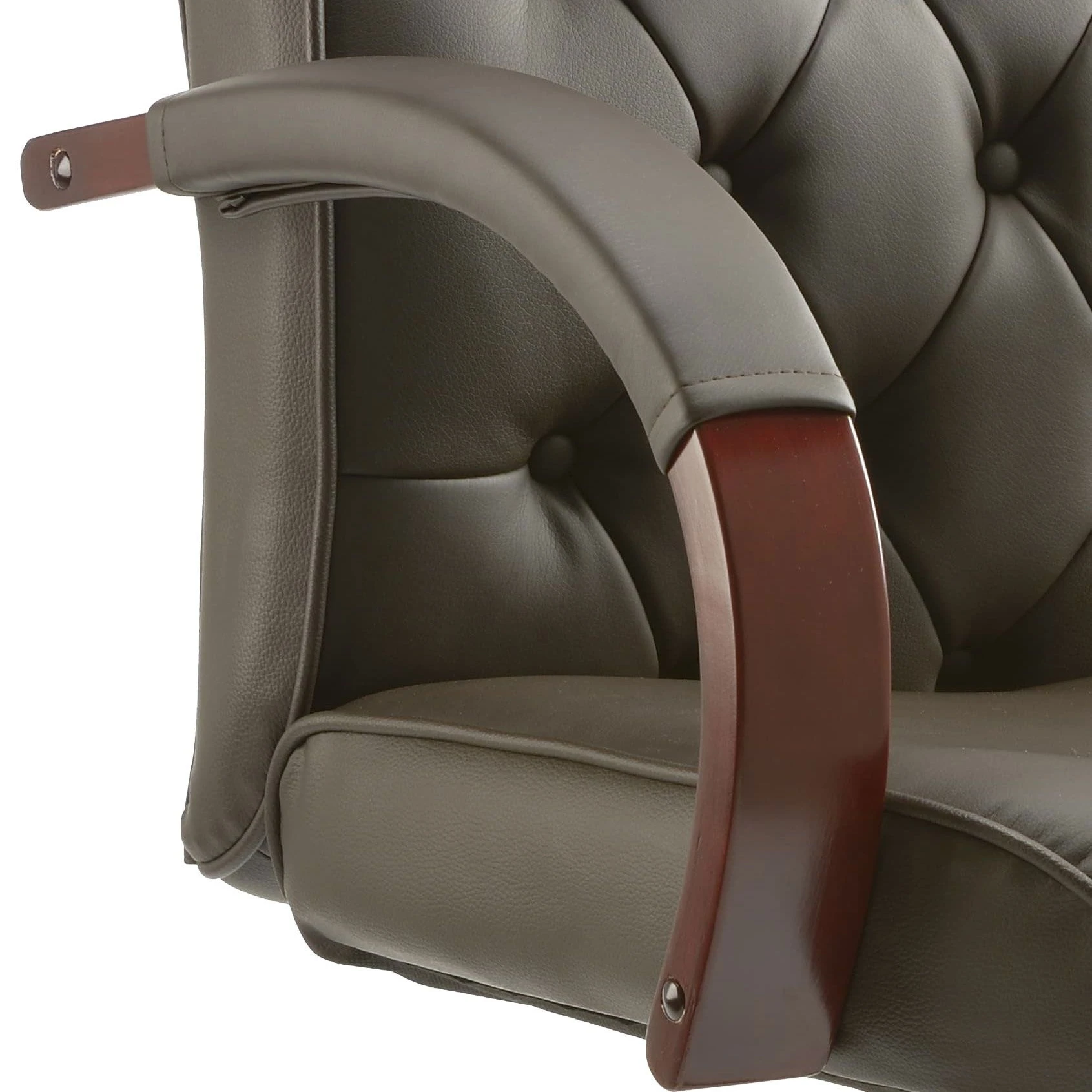 Traditional Button Back Bonded Leather Executive Chairs 5 Traditional Button Back Bonded Leather Executive Chairs - Image 5