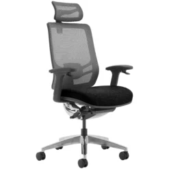 Ergo Posture 24 Hour Fabric And Mesh Office Chair With Headrest