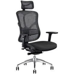 F94 Mesh And Fabric Office Chair With Headrest