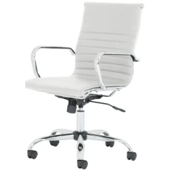 Chase White Bonded Leather Office Chair -Office Chair Sales 109911