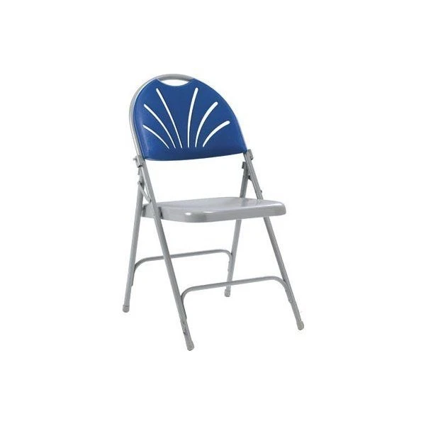 Fan Back Steel Folding Chair (Pack Of 4) 2 Fan Back Steel Folding Chair (Pack Of 4) - Image 2