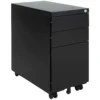 Karbon Steel Slimline Mobile Pedestals